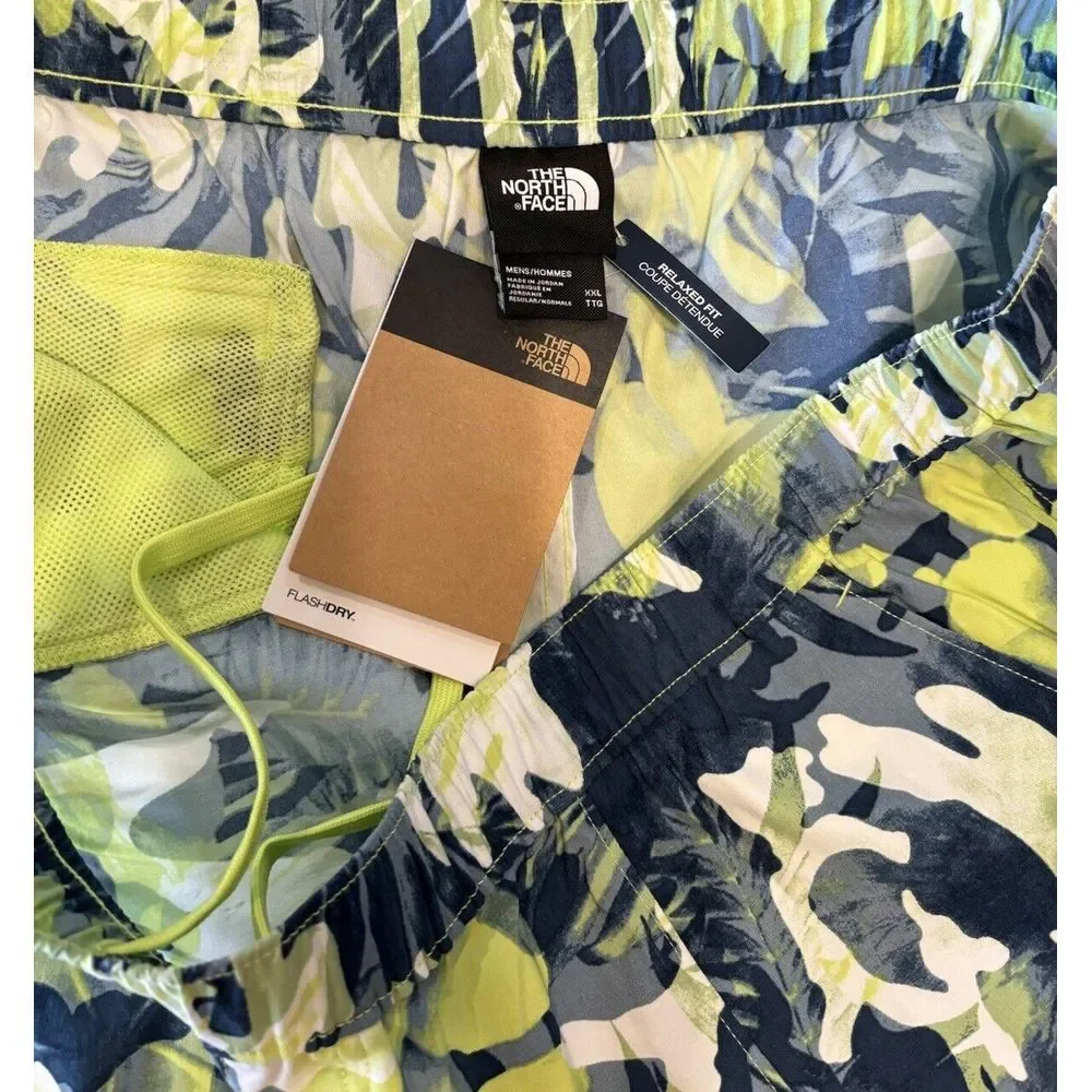The North Face Classic V Pull On Nylon Climbing Hiking Shorts  Floral Sz XXL NWT